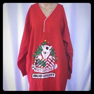 1987 Bud Light Spud Mackenzie 1st X-Mas Night Gown